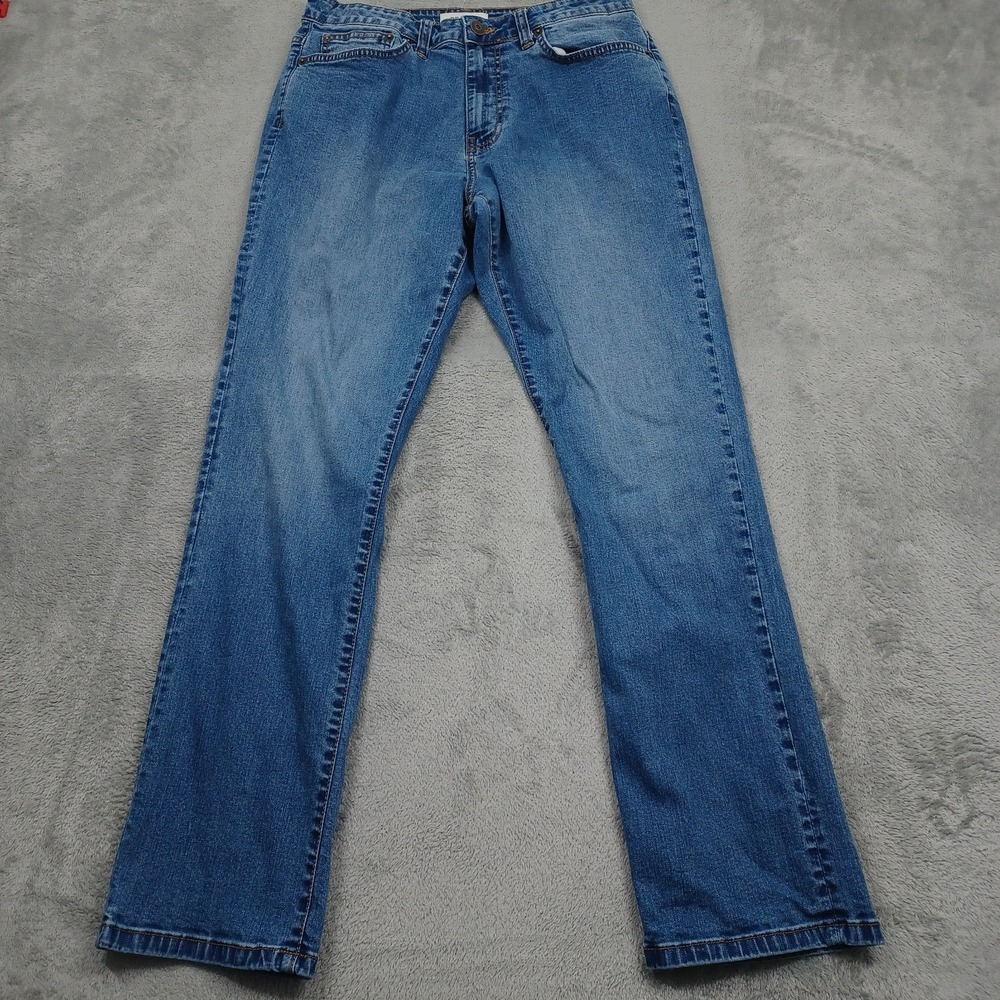 Re:‎ Straight Jeans Womens 32 Blue Denim Casual Preppy Pockets